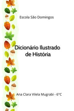 Book Creator Dicion Rio De Hist Ria