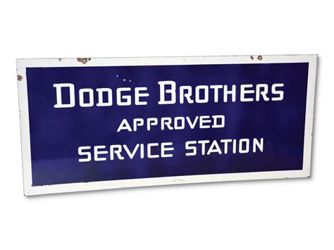 Dodge Brothers Approved Service Station Sign Auburn Spring 2019 RM