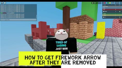 New Secret Trick To Get Firework Arrows Roblox Bedwars Youtube