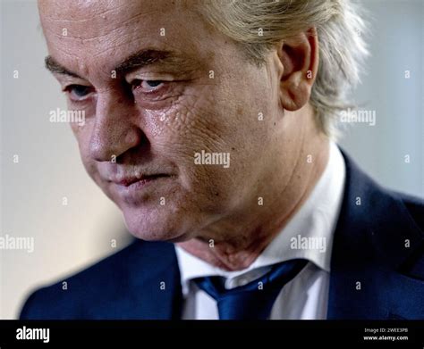 THE HAGUE - Geert Wilders (PVV) arrives for a conversation with informant Ronald Plasterk ...