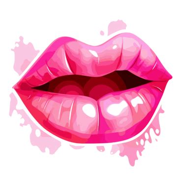 Cartoon Transparent Lips PNG, Vector, PSD, and Clipart With Transparent ...