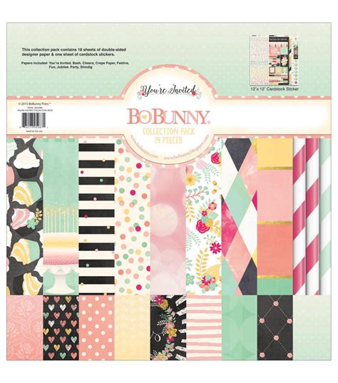 Bo Bunny You Re Invited X Collection Pack Paper Crafting