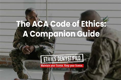 ACA Code Of Ethics A Companion Guide Ethics Demystified