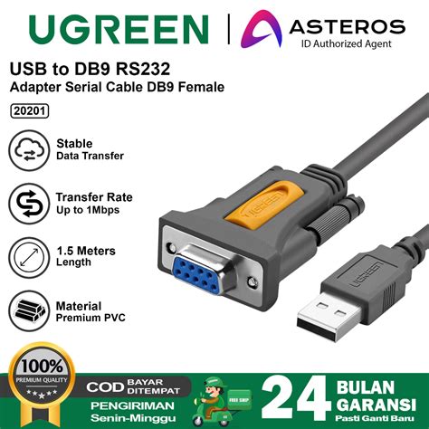 Jual Ugreen Converter Adapter Kabel Usb To Serial Db Rs Female