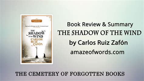 The Shadow Of The Wind By Carlos Ruiz Zaf N Book Review