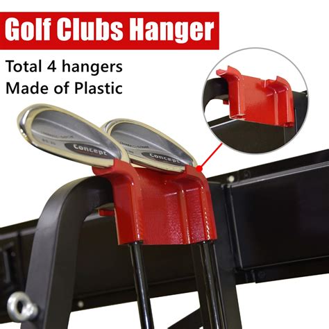 Walmann Wall Mount Golf Bag Organizer Extra Large Golf Bags Stand