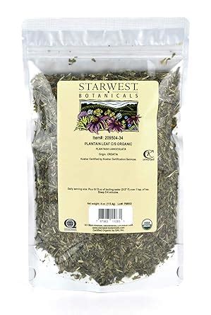 Amazon Starwest Botanicals Organic Plantain Leaf Cut Sifted 4