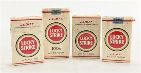 Sold Price: Vintage Lucky Strike Cigarette Unopened Pack Collection ...