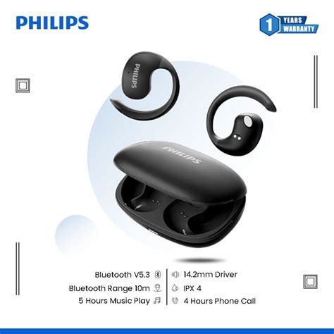 TWS Philips TAT2708 Open Ear Bluetooth 5 3 IPX4 True Wireless Stereo