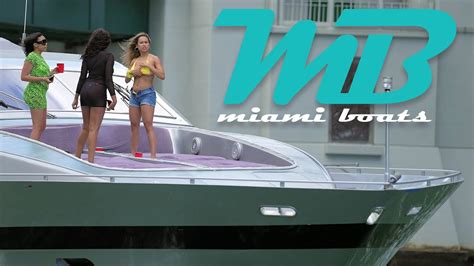 Stunning Yachts And Girls Miami River Cant Be Beat Youtube