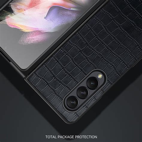 Coque Samsung Galaxy Z Fold G Sulada Croco Effet Cuir