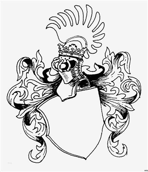 Wappen Vorlage Elegant Leeres Wappen Mit Verzierung Ausmalbild