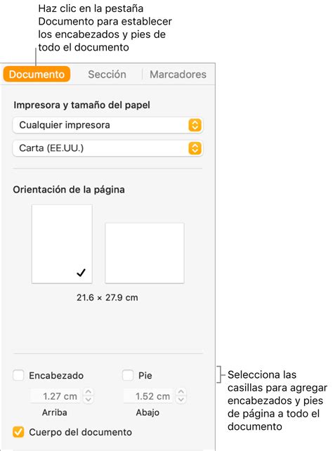 Agregar Y Eliminar Encabezados Y Pies De P Gina En Pages En La Mac