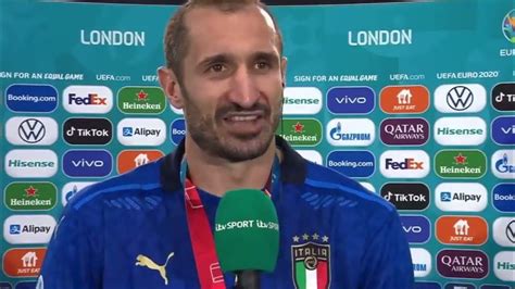 Giorgio Chiellini Interview After Euro 2020 Final Italy Vs England