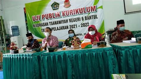 Sukses Review Kurikulum MTs Negeri 6 Bantul Gelar Uji Publik Kemenag