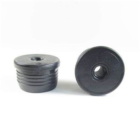 Round M10 Threaded Ribbed Insert For 40 Mm Outer Diam Round Tube