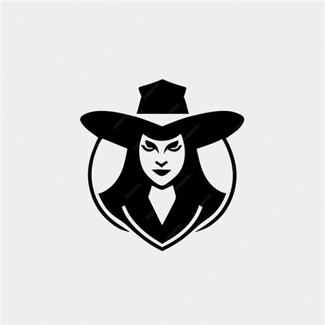 Premium Vector Simple Clean Beautiful Witch Logo Mascot Vector Vector