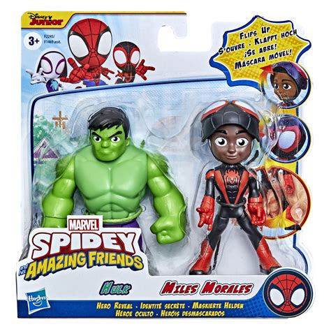 Spidey and His Amazing Friends Marvel Hero Reveal 2-Pack,-Action ...