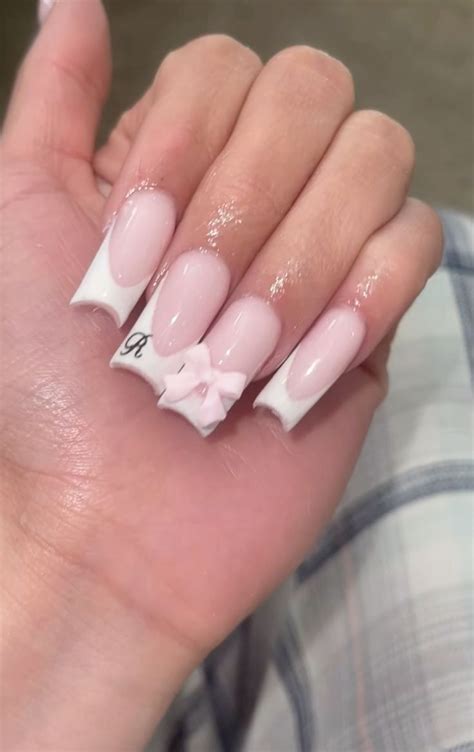 Pin By ⛦ On 𝗇𝖺𝗂𝗅𝗌 In 2024 Simple Nails Girly Acrylic Nails Pink Nails