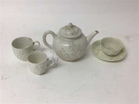 Lot 94 Bow Blanc De Chine Porcelain C1750s