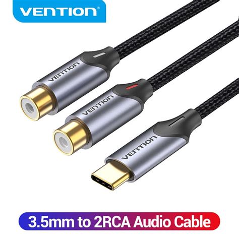 Vention Usb C To Dual Rca Cable High Fidelity Audio