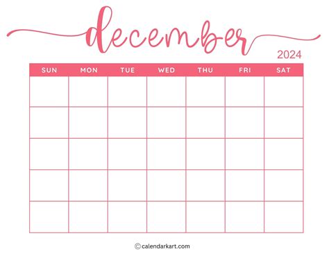 Calendar 2024 December Printable Printable Calendar 2024