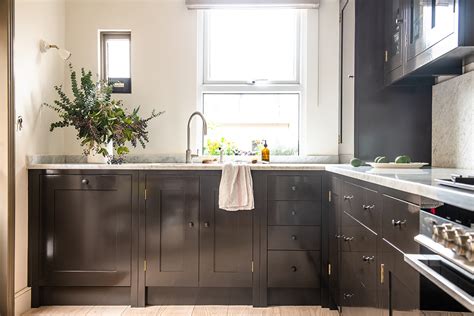 Brown Painted Kitchen Cabinets