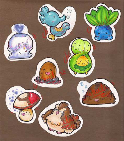 Pokemon Stickers 01 By Kikulina On Deviantart