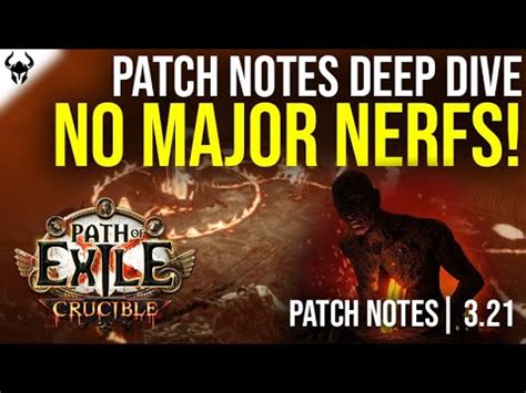 Path Of Exile Patch Notes Deep Dive Crucible League