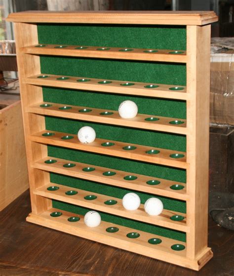 Custom Golf Ball Rack By Bke Designs Golf Ball Display Case Wood