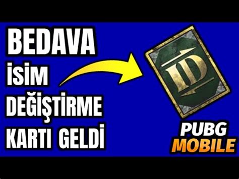 BEDAVA İSİM DEĞİŞTİRME KARTI GELDİ ÜCRETSİZ İSİM YENİLEME KARTI