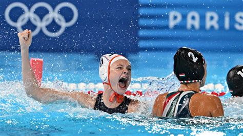 Water Polo Pays Bas C Hongrie F Jeux Olympiques Paris