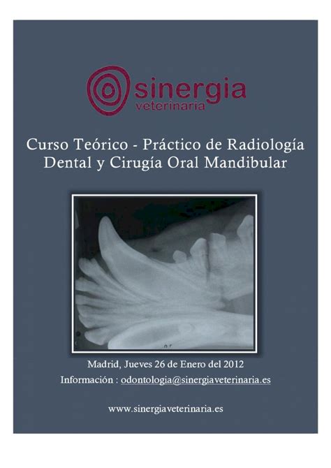 PDF Curso Teórico Práctico de Radiología Dental y Cirugía PDF