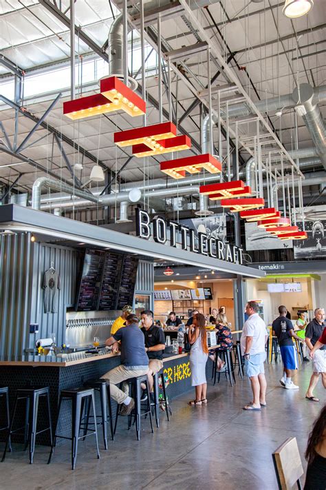 Modern Food Hall Experiential Design For The Hangar In Long Beach