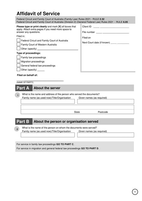 Free Printable Proof Of Service Form Templates Pdf And Word