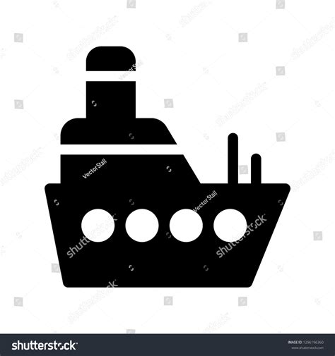 Ship Glyphs Icon Royalty Free Stock Vector Avopix