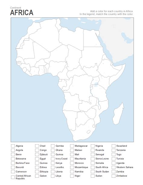 World Map Blank Outline Countries