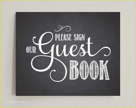 Please Sign Our Guestbook Free Template Of Guest Book Wedding Printable