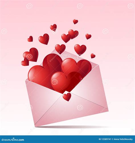 Correo Del Amor Ilustración Del Vector Ilustración De Internet 12389741