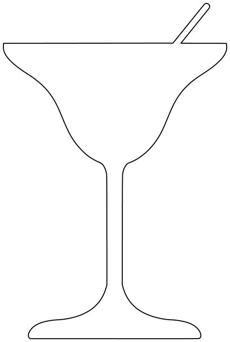 Shape Of Martini Glass Free Printable Papercraft Templates