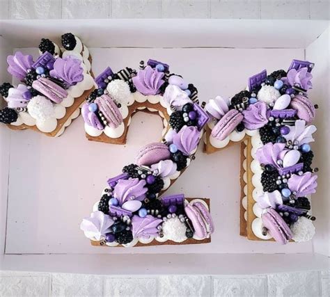 21st birthday cake ideas purple cake design order cake in miami – Artofit