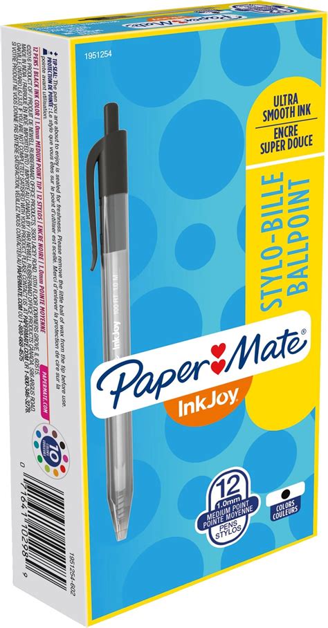 Amazon Paper Mate InkJoy 100RT Retractable Ballpoint Pens Medium