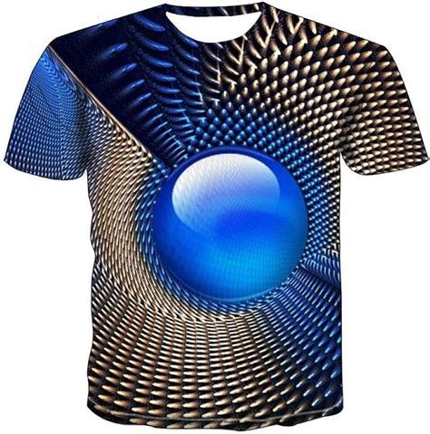 Unisex 3D Camiseta 3D Vértigo Impresión Digital Manga Corta Galaxy