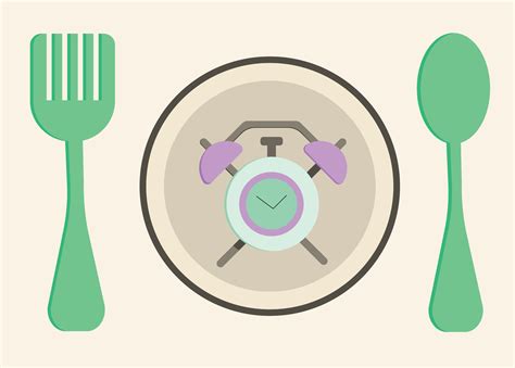 clock  plate  fasting illustration  vector art  vecteezy