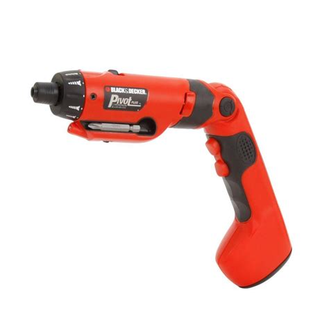 Black Decker 6 Volt Nicd Cordless Rechargeable Pivotplus Drill Driver With Charger Pd600 The