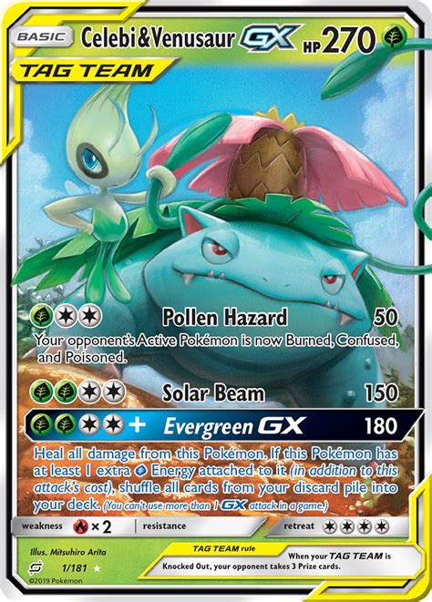 Check De Actuele Waarde Van Je Celebi Venusaur GX 1 181 Kaart Uit De