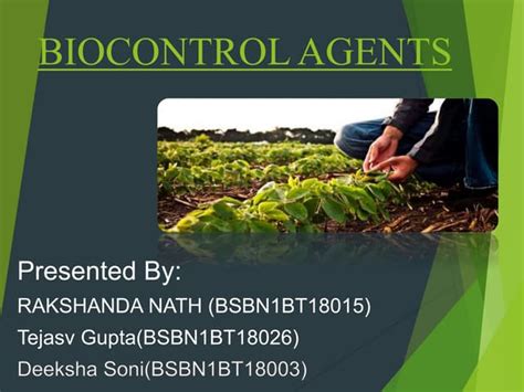 Biocontrol Agents Ppt