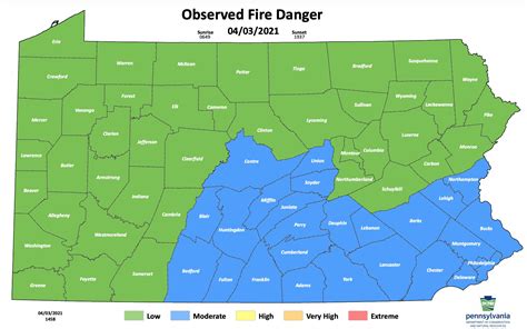 Pa Environment Digest Blog Dcnr Posts Daily Statewide Wildfire Danger