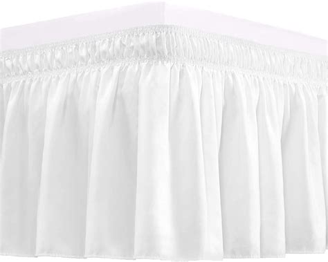 Wrap Around Bed Skirts 18 Drop Fully Elastic Dust Ruffle Soft And