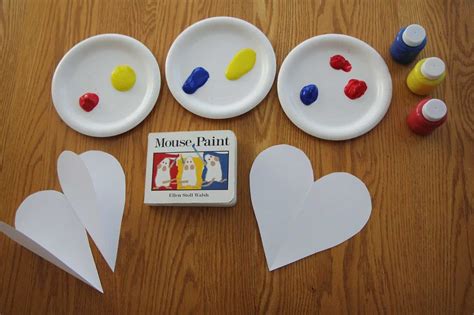 Surprise Color Mixing Heart Craft for Preschoolers - Toddler Approved